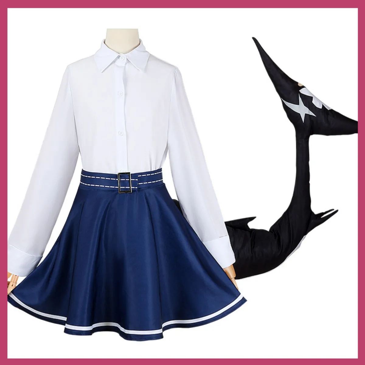 Game Zenless Zone Zero Ellen Joe Cosplay Costume Victoria Housekeeping Wig JK Uniform Skirt Tail Woman Sexy Carnival Party Suit