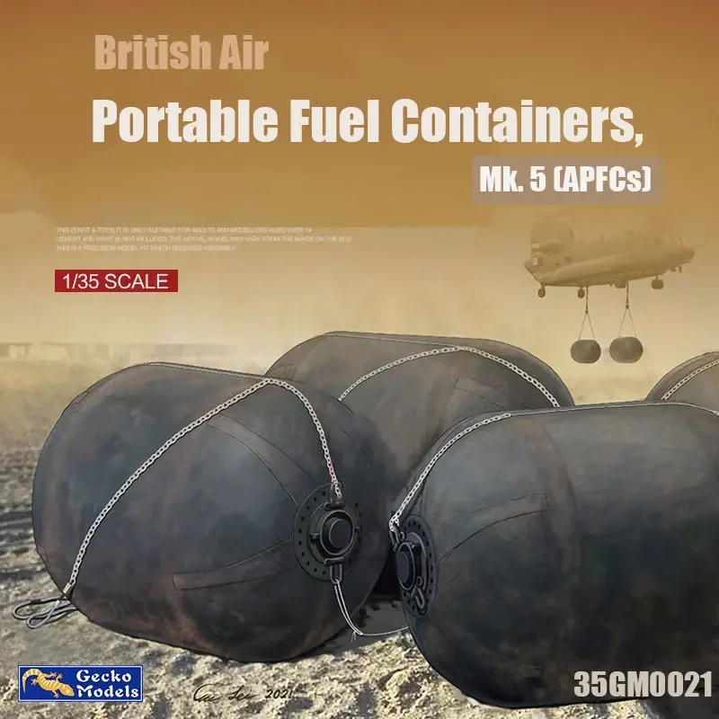 Gecko 35GM0021 1/35 British Air Portable Fuel Containers, Mk. 5 (APFC) Scale Model Kit