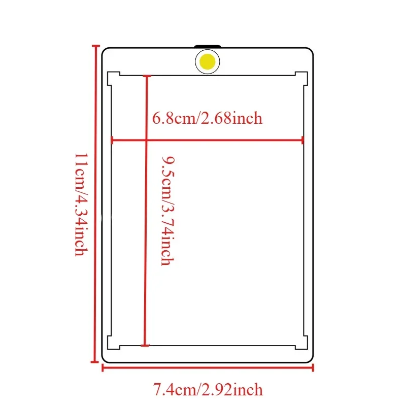 Magnetic Card Holders for Card 35PT Baseball Card Protectors Hard Transparent Protectors for Sports Standard Work Cards