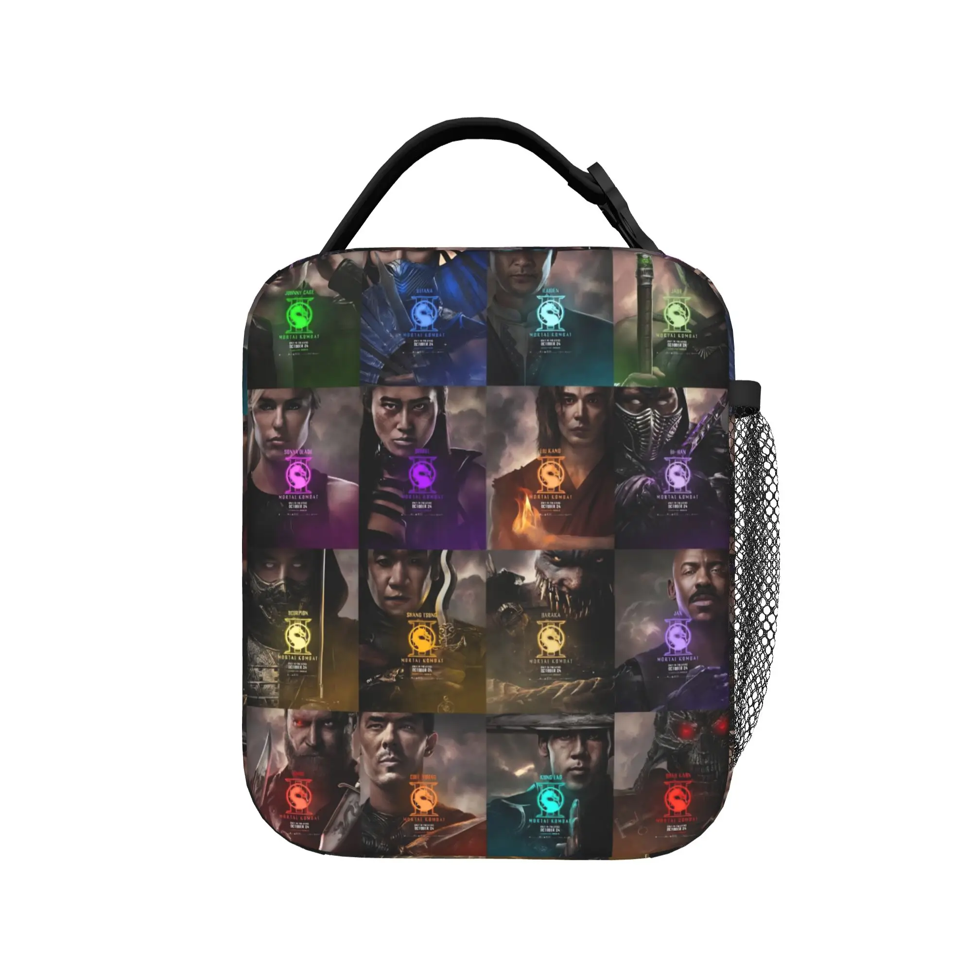 Bolsa térmica isolada para almoço, Mortal Kombat II Moive 2026, caixa de comida, nova caixa térmica para escola
