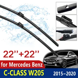 Escobillas de limpiaparabrisas de coche para Mercedes Benz Clase C W205 limpiaparabrisas accesorios de coche Clase C C180 C200 C220 C250 C300