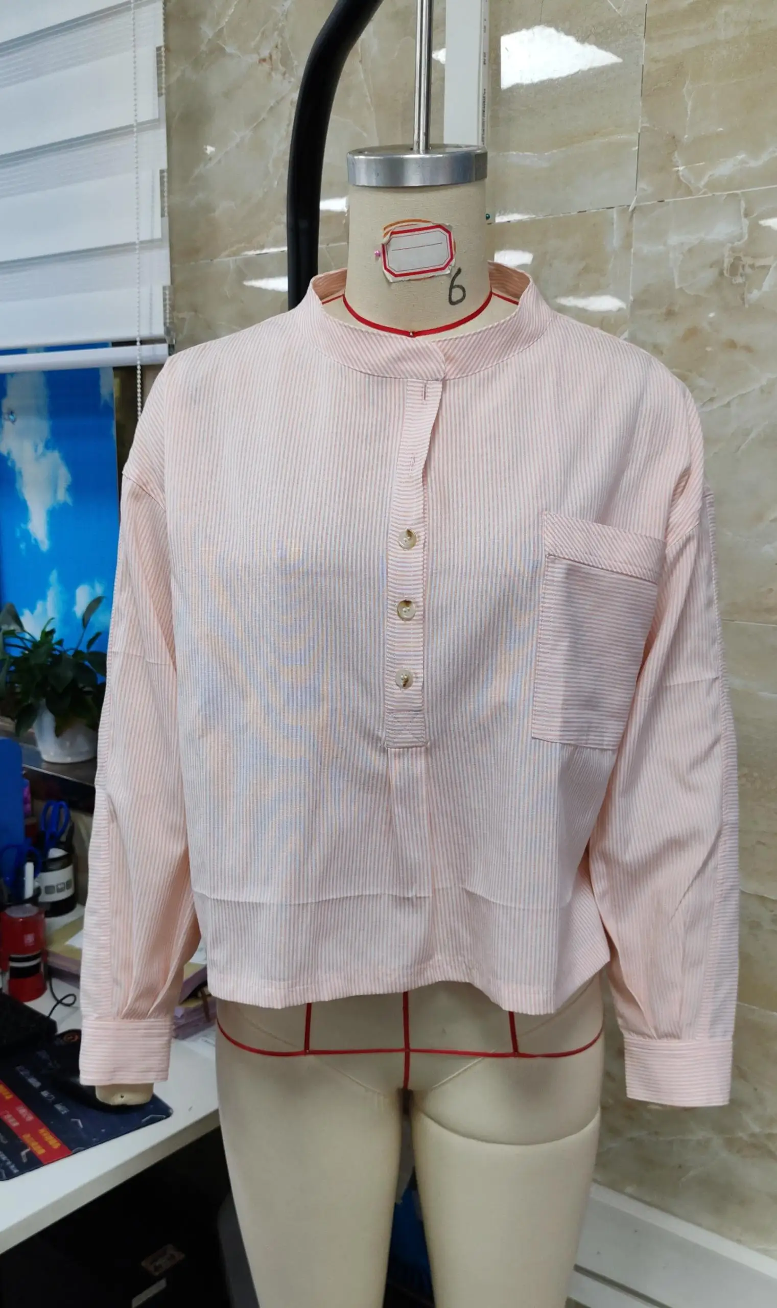 L Size Long Sleeve Button Down Shirt Dark Green Ribbed Stretchy Fabric Women's Fashionable Tops For Casual Wear