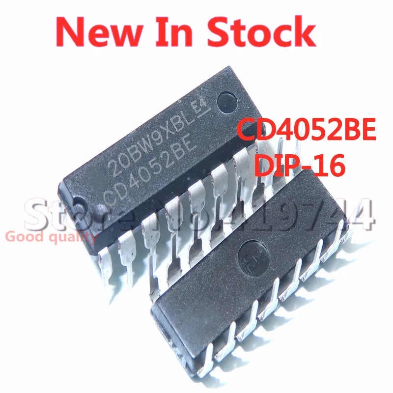 5PCS/LOT CD4052 CD4052BE DIP-16 multiplexer/demultiplexer In Stock NEW original IC