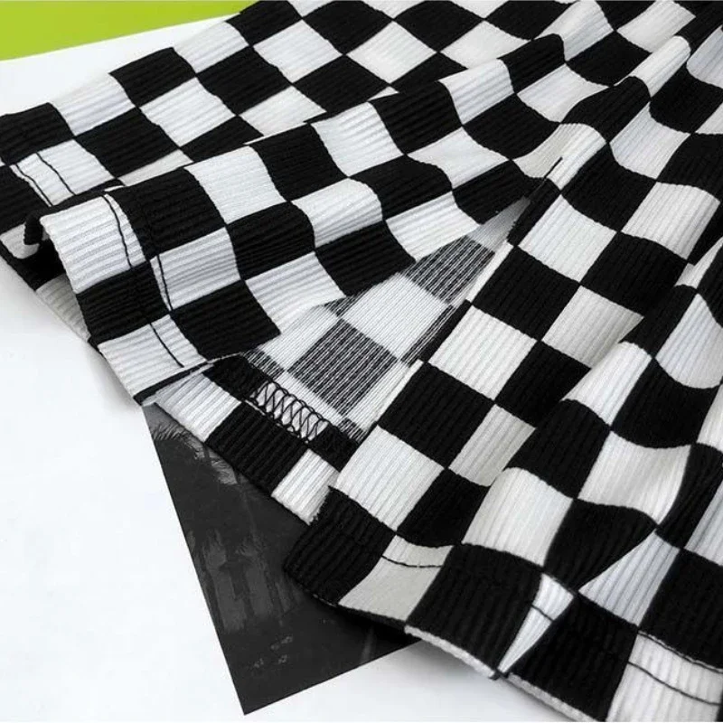 Pantalon à carreaux pour femmes, taille haute, rétro, à carreaux, populaire, Streetwear, mode Femme, Design de loisirs, bas Harajuku Ins