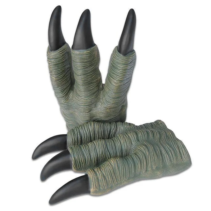 2X когти динозавра, реалистичные когти динозавра, велоцираптора для взрослых и детей, косплей, товары для вечеринок с динозавром