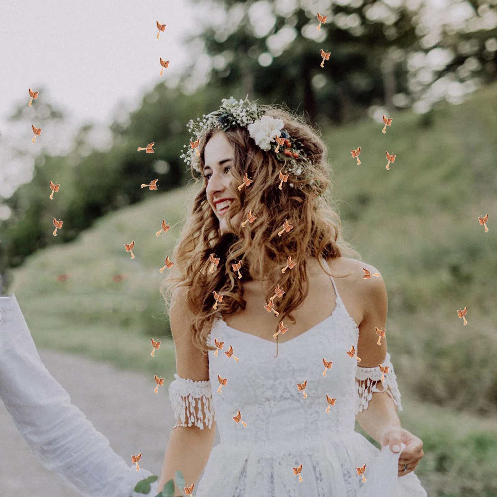 

Real Natural Flower Petals 10g Lightweight Decor Wedding Party Confetti Romantic Valentine Decoration Scatters