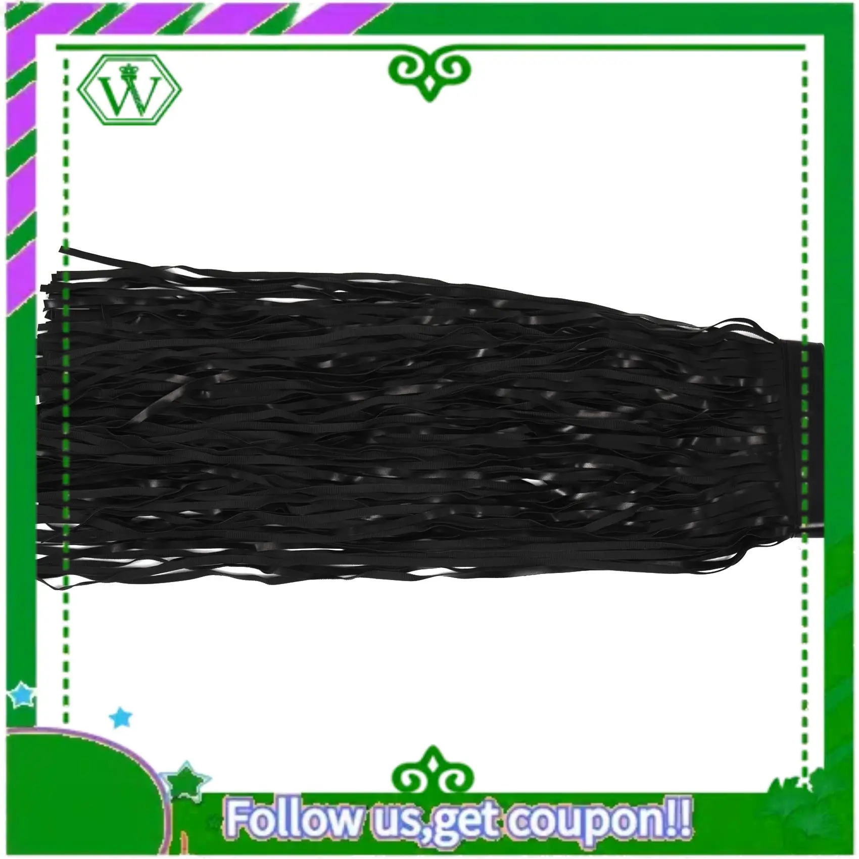 A18P-Gonna in pelle con nappe da donna, moda estiva, cintura lunga con frange in PU regolata, nera