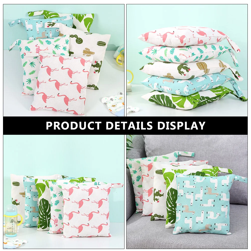 2 Pcs Pocket Organizer Pouch Out Storage Bag Diaper Bags Kids Nappy Linen Portable Travel