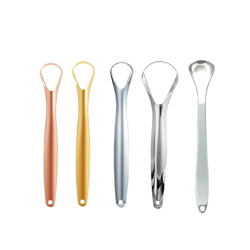 1 шт. скребок для языка из нержавеющей стали для неприятного запаха изо рта, антибактериальный и свежий дыхание, чистка полости рта и средство для удаления покрытия на языке