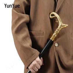 Golden Luxury Shape of Pot Walking Cane Fashion decorativo Walking Stick Gentleman elegante Halloween Cosplay Cane Crosier 93cm