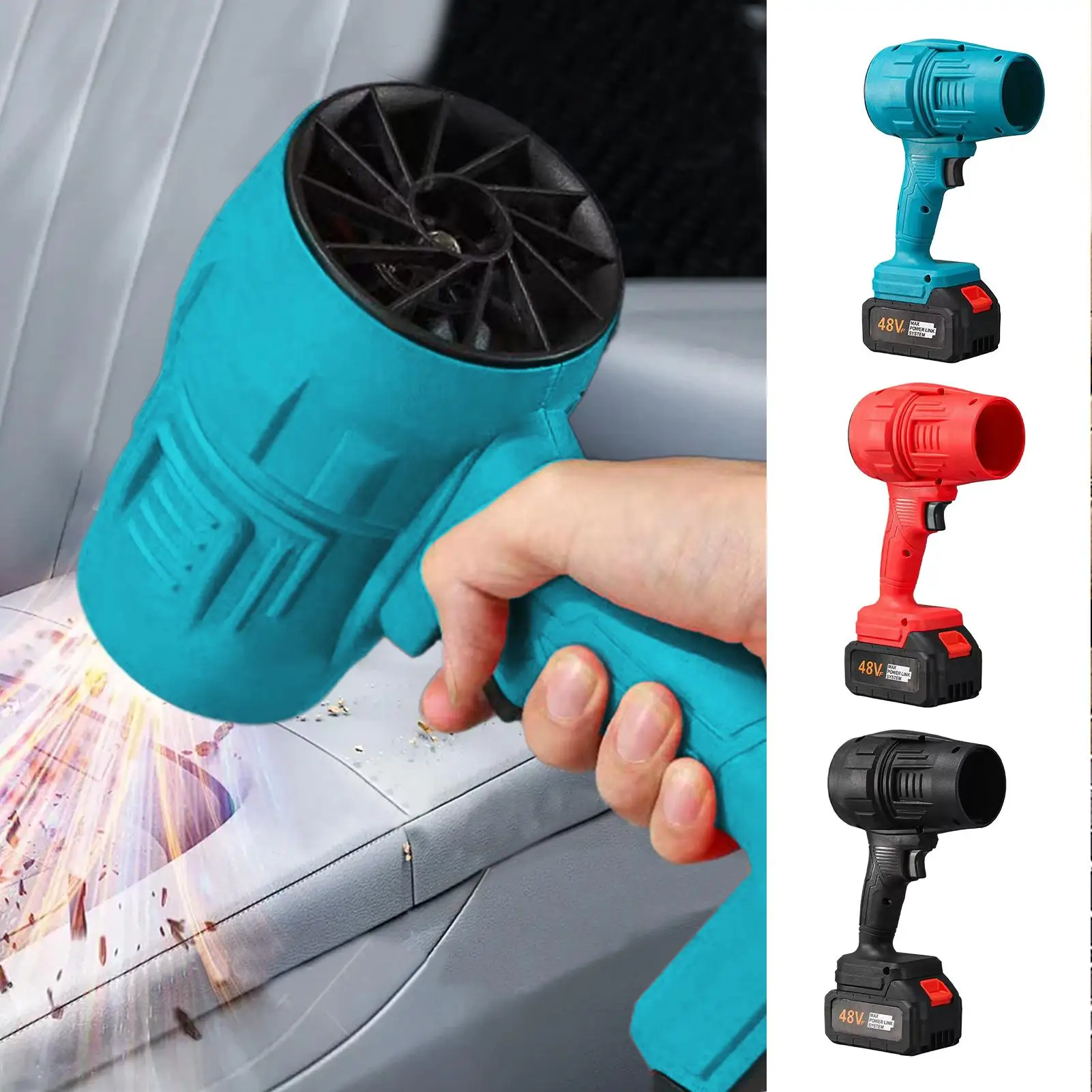 Cordless Air Blower Powerful Jet Fan Mini Turbo Fan Thrust Violent Leafs Duster Handheld Power Tools For Home Appliances