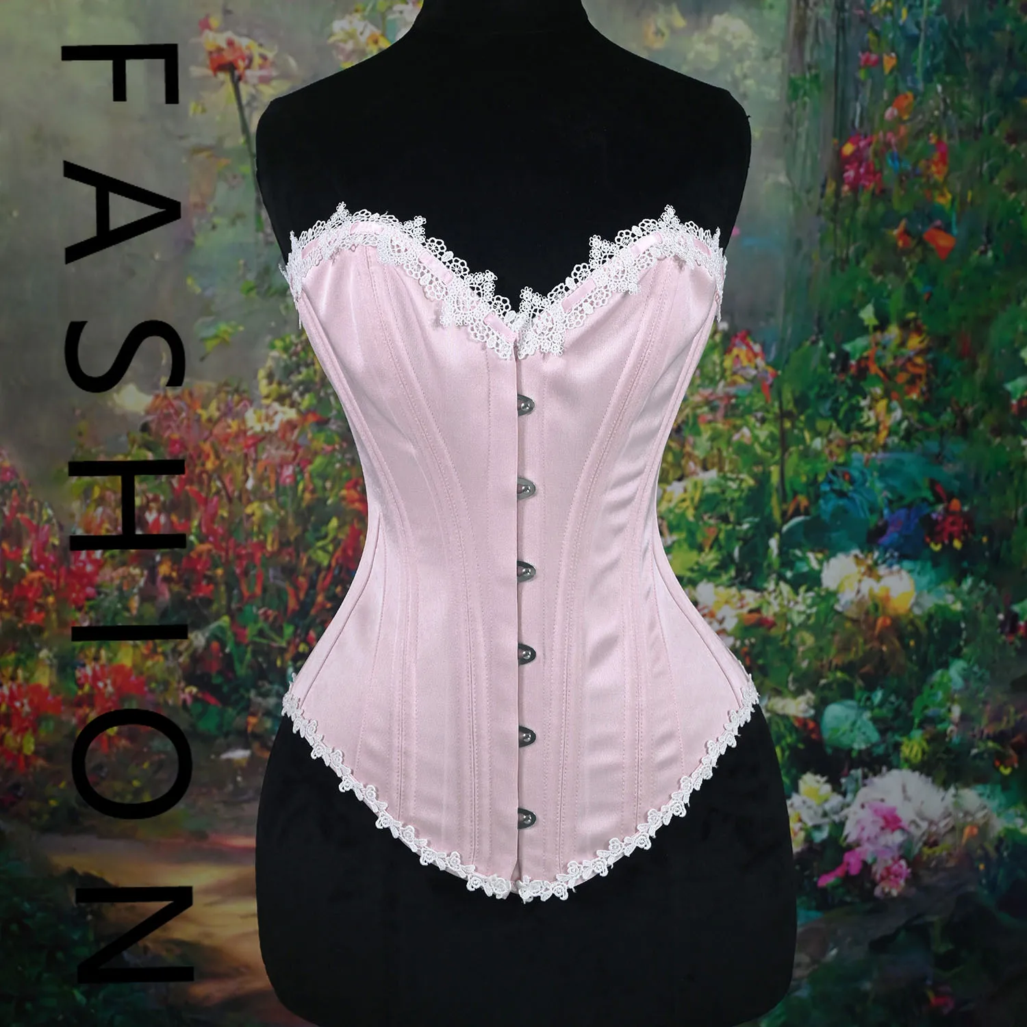 moyen-Age-corset-dentelle-satin-imprime-bretelles-corset-court-bone-7004-shapewear-2025-nouveau