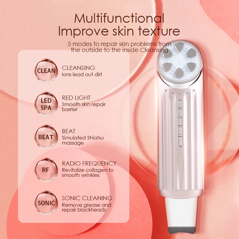 KSKIN 新型プロフェッショナル電動フェイシャルピーリングソニック洗浄超音波スキンスクラバー