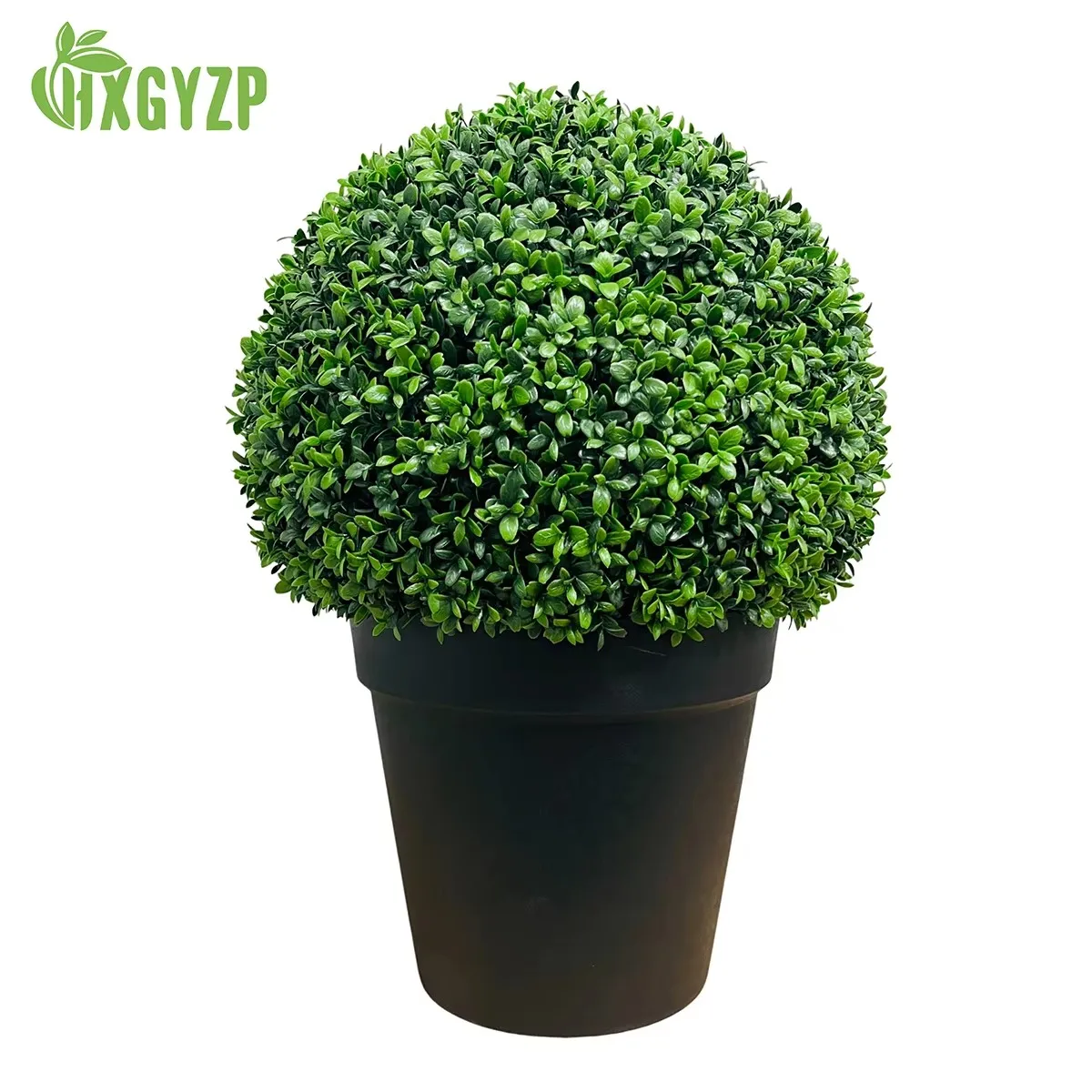 

HXGYZP Large Ball Potted Artificial Plants Boxwood Topiary Ball With Plastic Pot Indoor Outdoor Home Decor Porch Office Garden