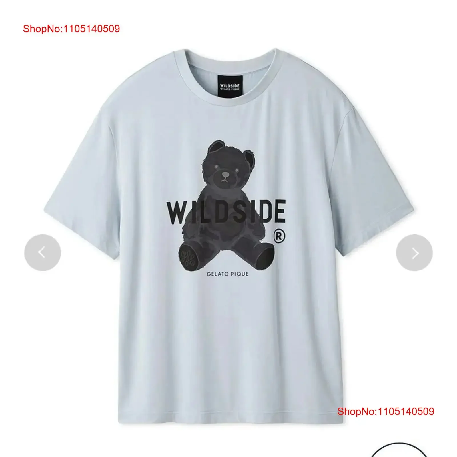 

Gelato Pique x Yoji Yamamoto Bear T Shirt Mint L Collab Used vintage Washed Soft designer clothes Slightly Breathable