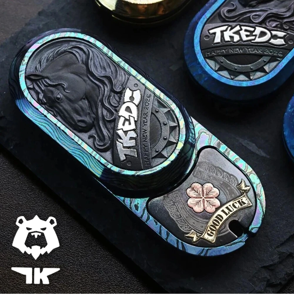 

TKEDC TK6 Fidget Slider Zirconium 2026 EDC SHOW Stress Relief Toy Push Slider Fidget Toys For Adults Metal Anxiety Relief Gadget