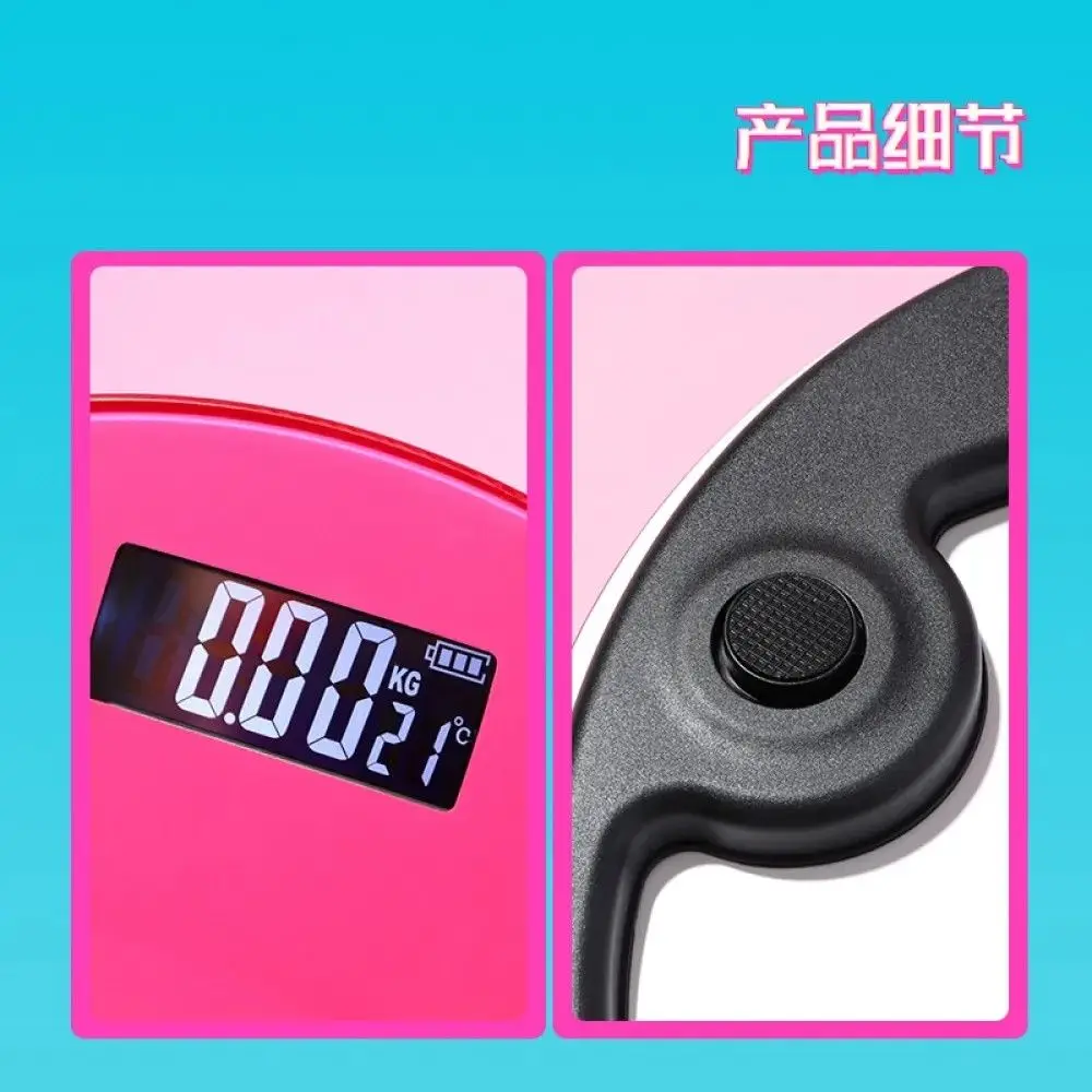 Barbie Weighing Scale Glass Exquisite Girl 180Kg Student Houseware Dormitory Room Life Creativity Daily Necessity Festival Gift