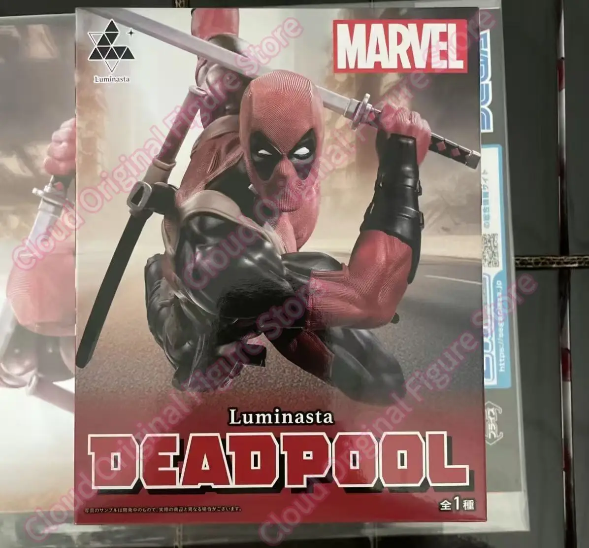 재고 있음 기존 SEGA MCU ‌   만화 MARVEL Luminasta Deadpool 작은 경치 좋은 장소 그림 장난감 컬렉션 선물 장식 취미