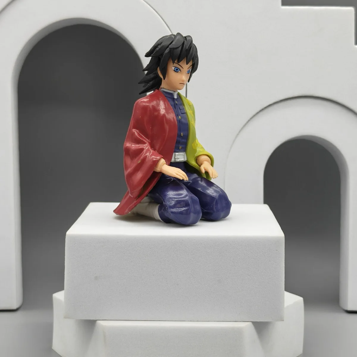 7 Styles Demon Slayer Anime Sitting Kamado Tanjirou Hinokami Kagura Figure Model Statue Doll Desktop Ornament Toys Gift