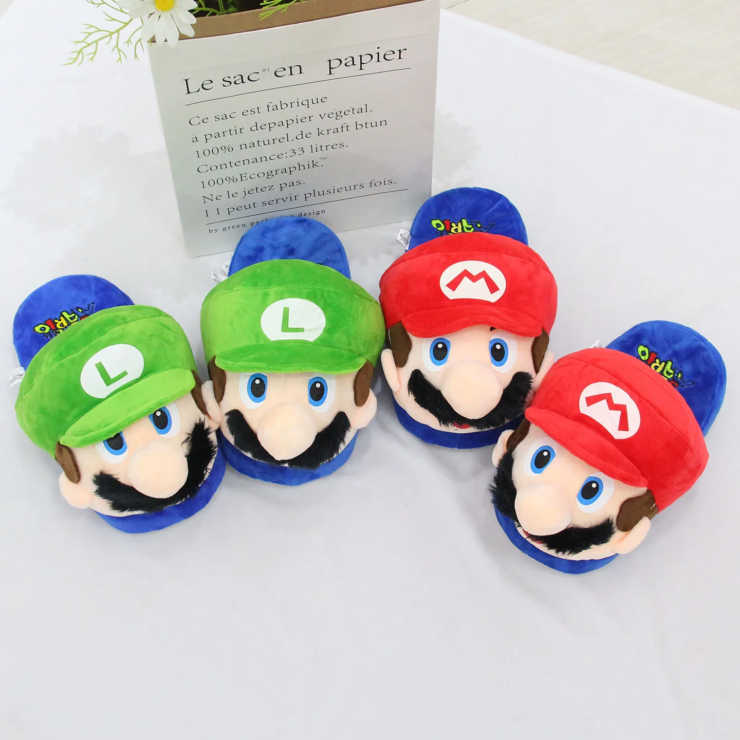 super-luigi-bros-chinelos-cosplay-anime-trajes-de-festa-de-halloween-acessorio-kawaii-quarto-sapatos-presentes-de-natal-decoracao