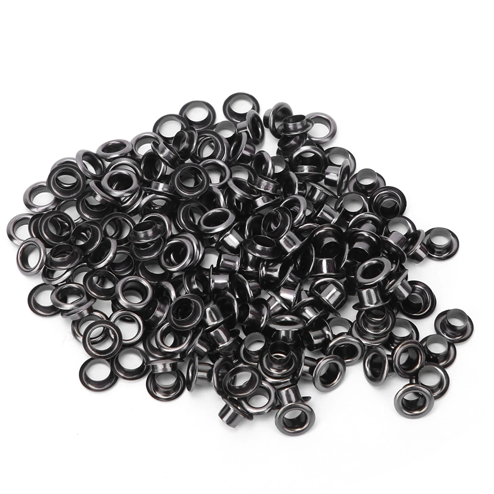 100 Sets Messing Dubbelzijdige Grommets Kit 4mm Metalen Oogjes Bevestigingen Kleding Tas DIY Craft Accessoires