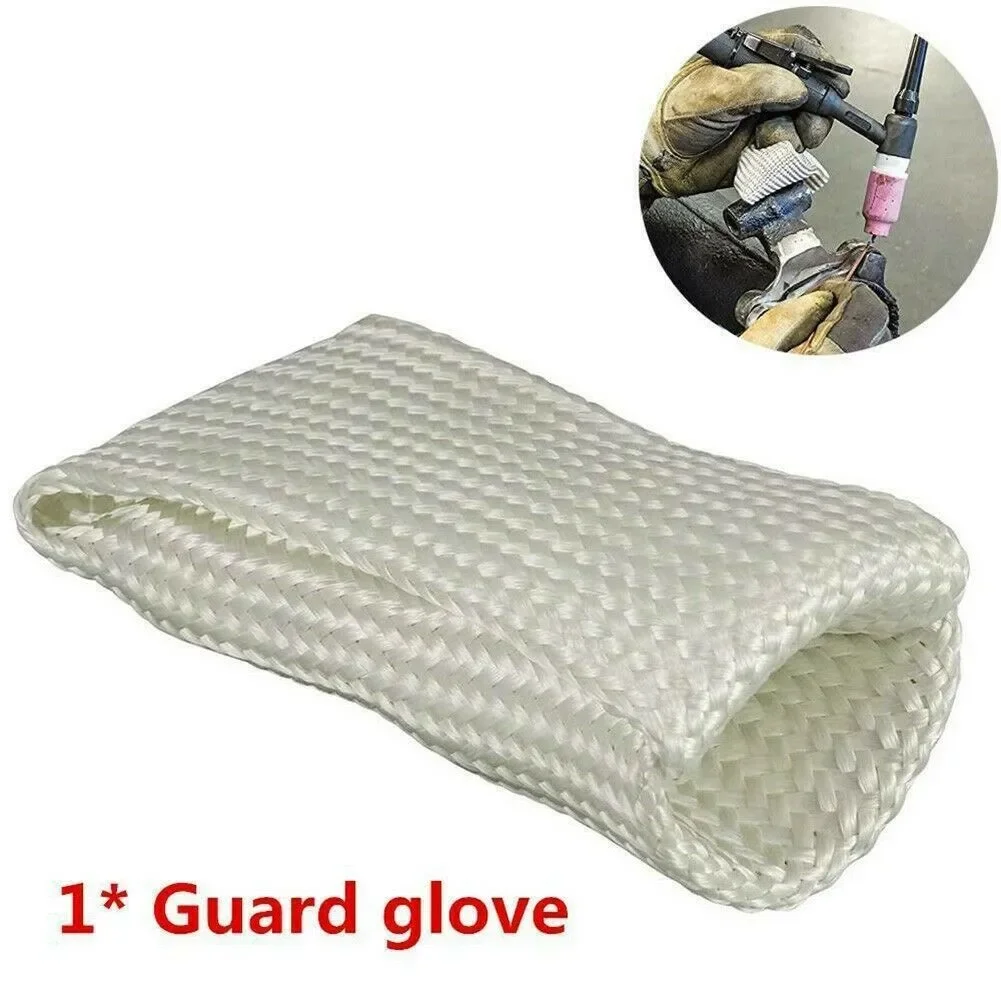 Protector térmico para dedos, protección térmica de fibra de vidrio transpirable para puntas de soldadura TIG, guantes, protectores para dedos, guantes de soldadura