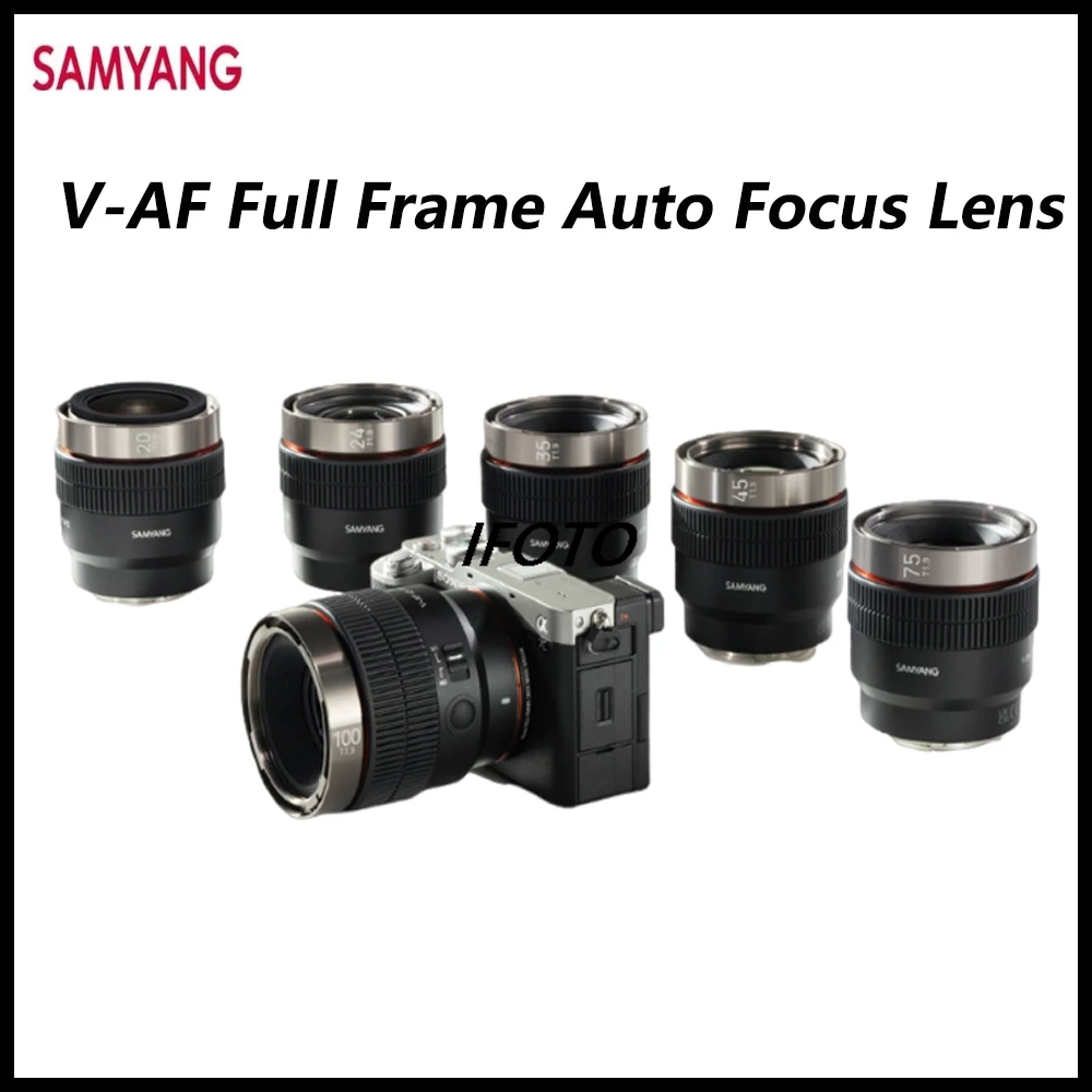 Samyang V-AF 20mm/24mm/35mm/45mm/45mm/75mm 1, 0 1,9mm Kamera objektiv der Serie 2,3 Vollformat-Autofokus objektiv für Sony E-Mount-Kamera