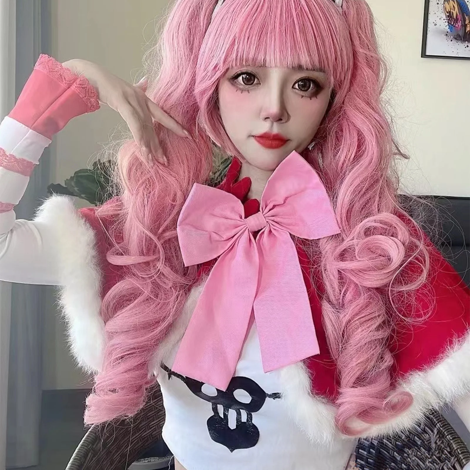 Anime Perona Princesa fantasia cosplay para meninas, saia e capa com acessórios, conjunto completo roupas vitais, festa de Halloween e Natal