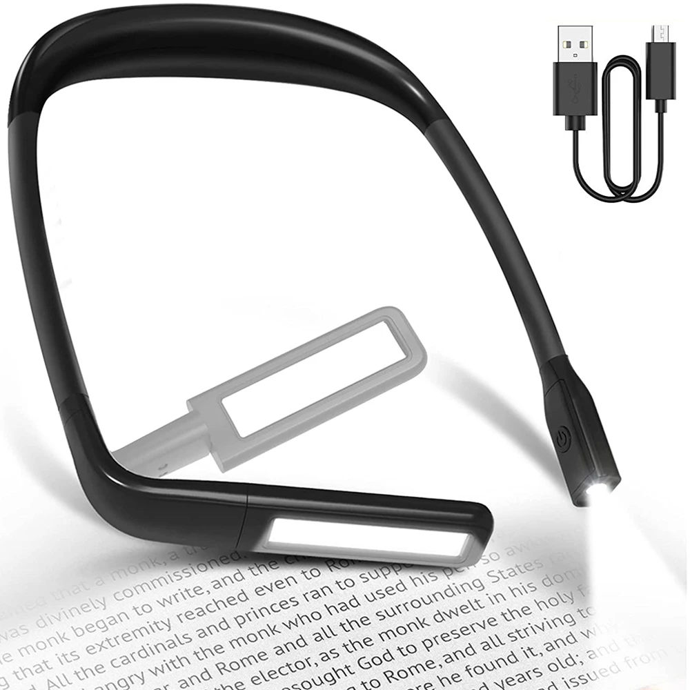 

Dimmable LED Neck Light Flexible Hanging Neck Fishing Lamp Portable Reading Lamp USB Rechargeable for Camping Cycling Flashlight