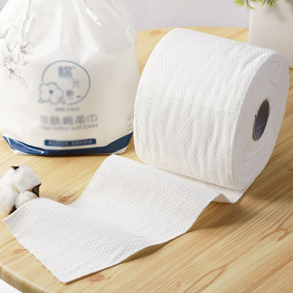 

100Pcs Cotton Disposable Wash Towel Thick Soft Non-Woven Facial Tissue Makeup Remover Beauty Towel Wet Dry Remove Makeup Cotton