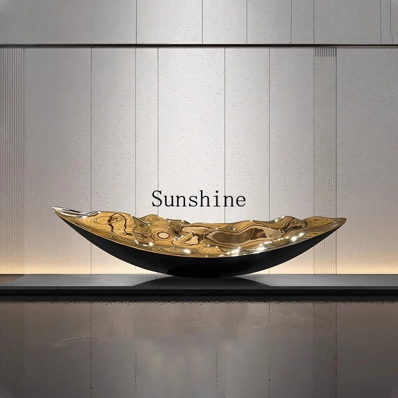 

Hotel lobby art ornaments shopping mall company front desk large floor decoration