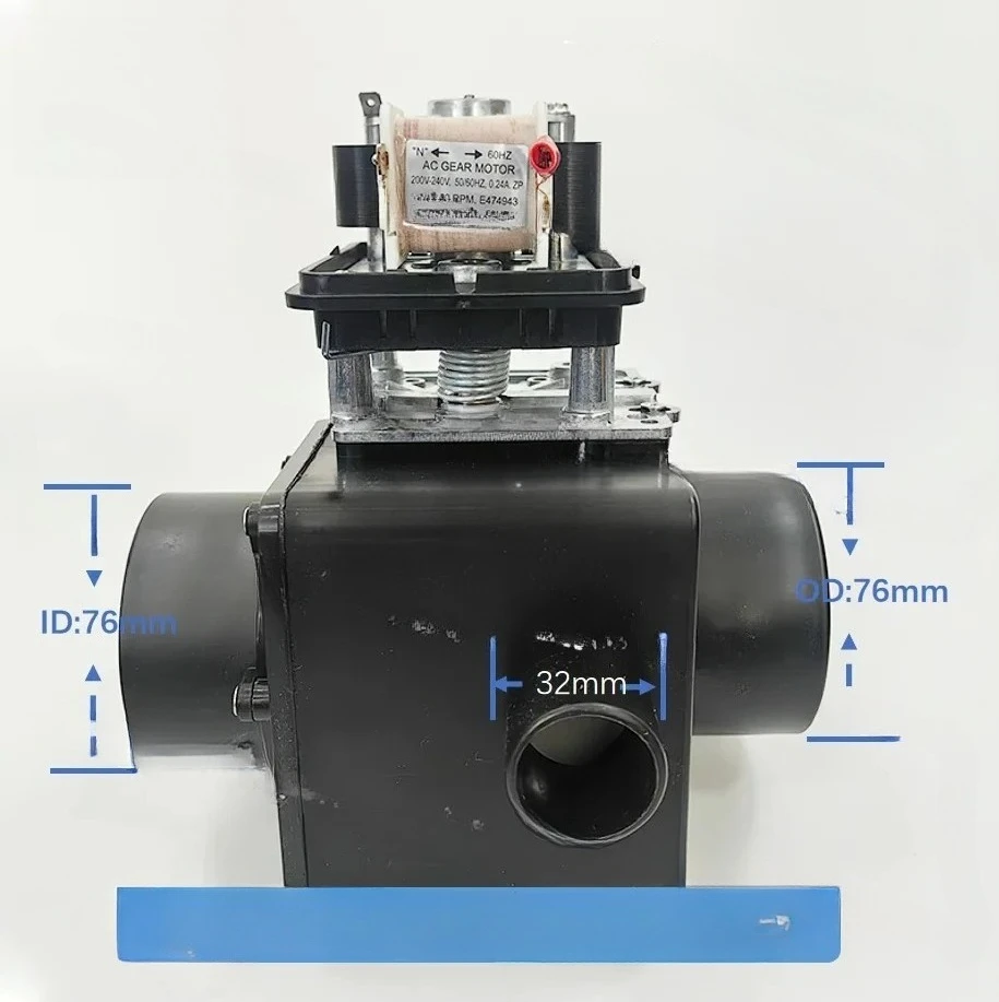 3 Inch 180 Degree Large Washer Drain Valve with Overflow Drain Pump Parts, Depend on Drain Valve