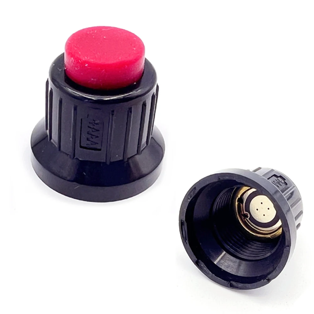 Gas Heater Switch Pulse Ignition Cap Patio Gas Heater Pulse Ignition Switch 2 Pieces with Spring and Replaceable Red Cap
