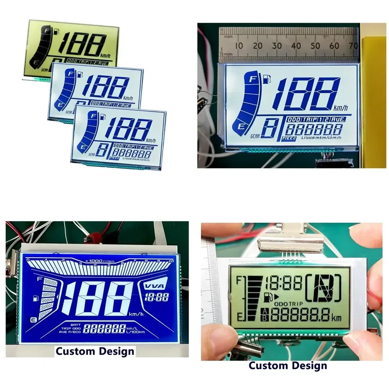 2026 Hot Sale Factory Customized Speedometer Display Screen 7 Segment LCD for Aerox Avanza V5 Vehicles