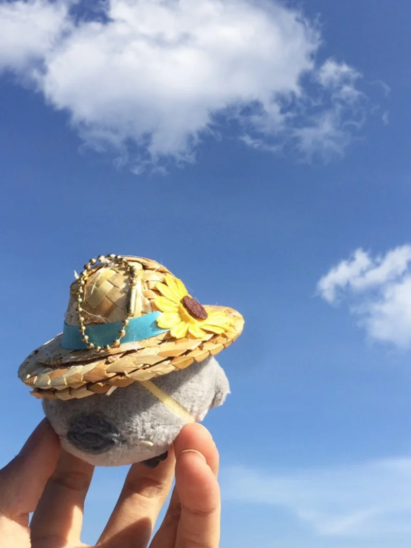 Cute  Penguin Doll Fisherman Hat Keychain Creative Gift Bag Pendant Animal Pattern Chain Installation Spring 