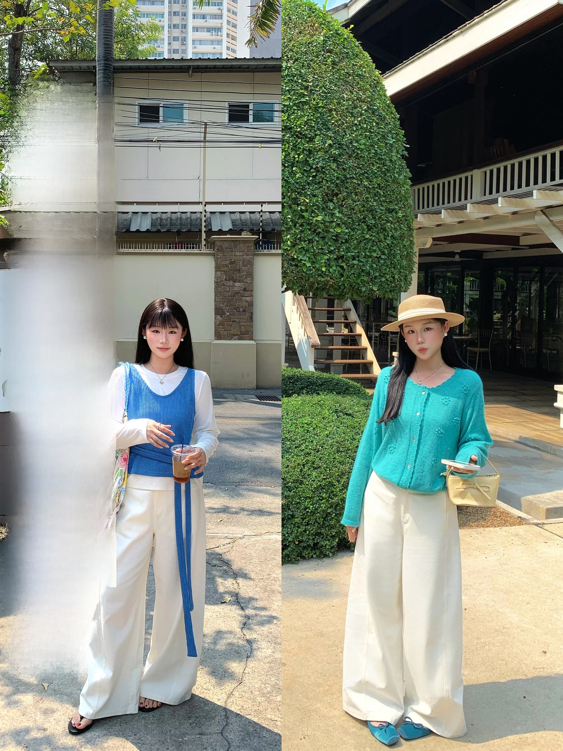 

Slimming Wide Leg White Denim Jeans Women's plus Size Straight Leg Pants Drapey Comfortable Casual High Waist Jeans