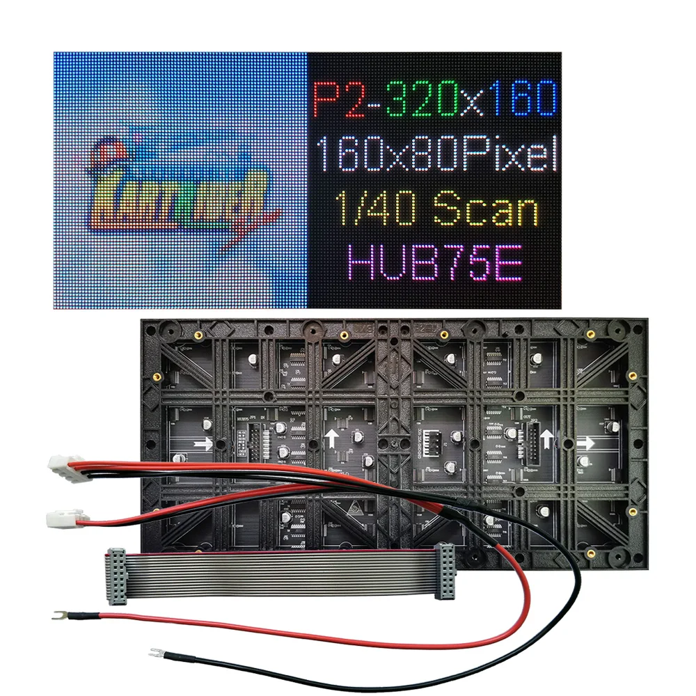 

Полноцветная светодиодная панель P2 для помещений, 1/40x16, 0 мм, светодиодная видеостена, матрица светодиодов SMD1515, панель RGB 3-в-1, сканирование, интерфейс HUB75E