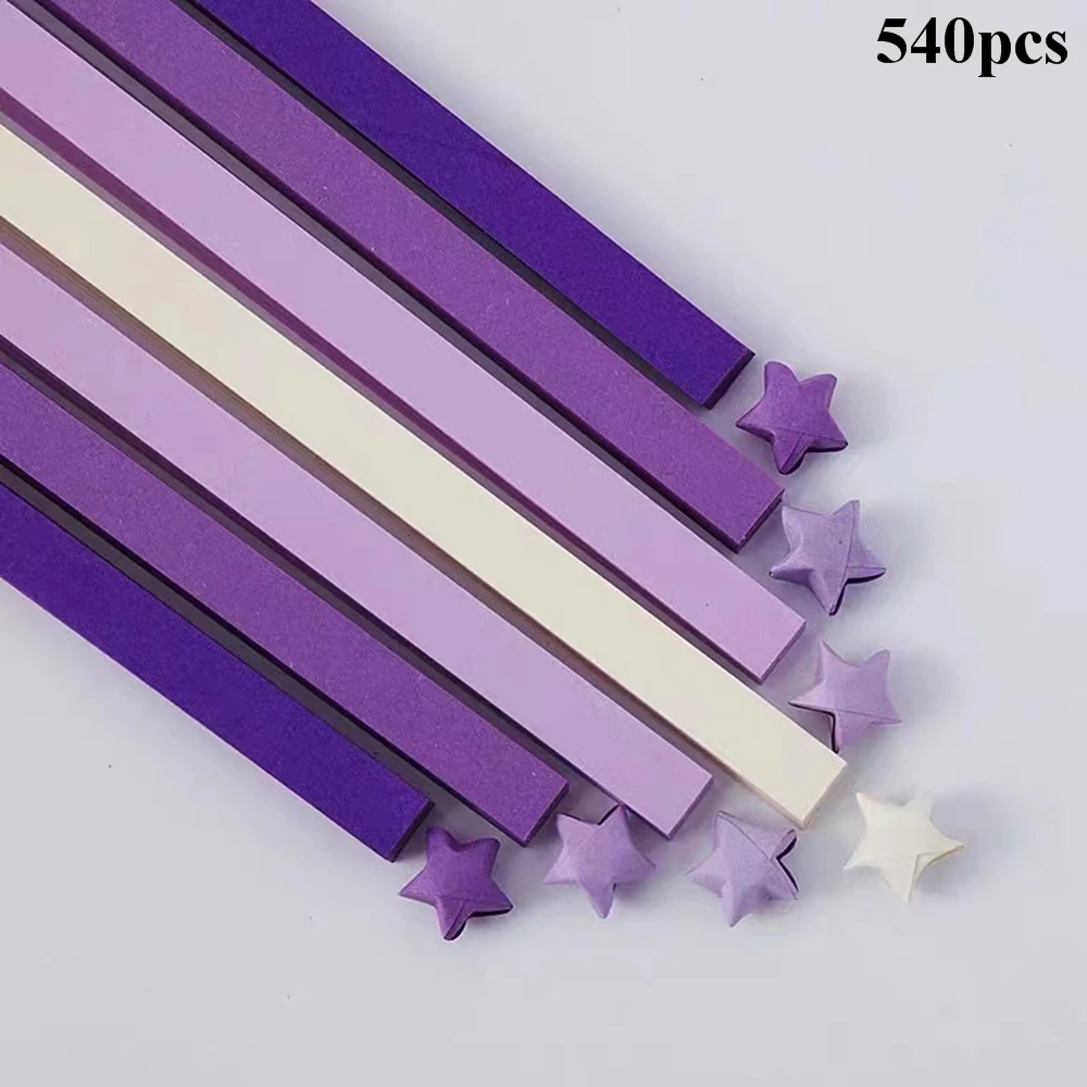 540 Sheets Star Papers Lucky Star Origami Paper Strips DIY Handmade Orgami Paper Craft Paper Lucky Star Folding Paper Supplies