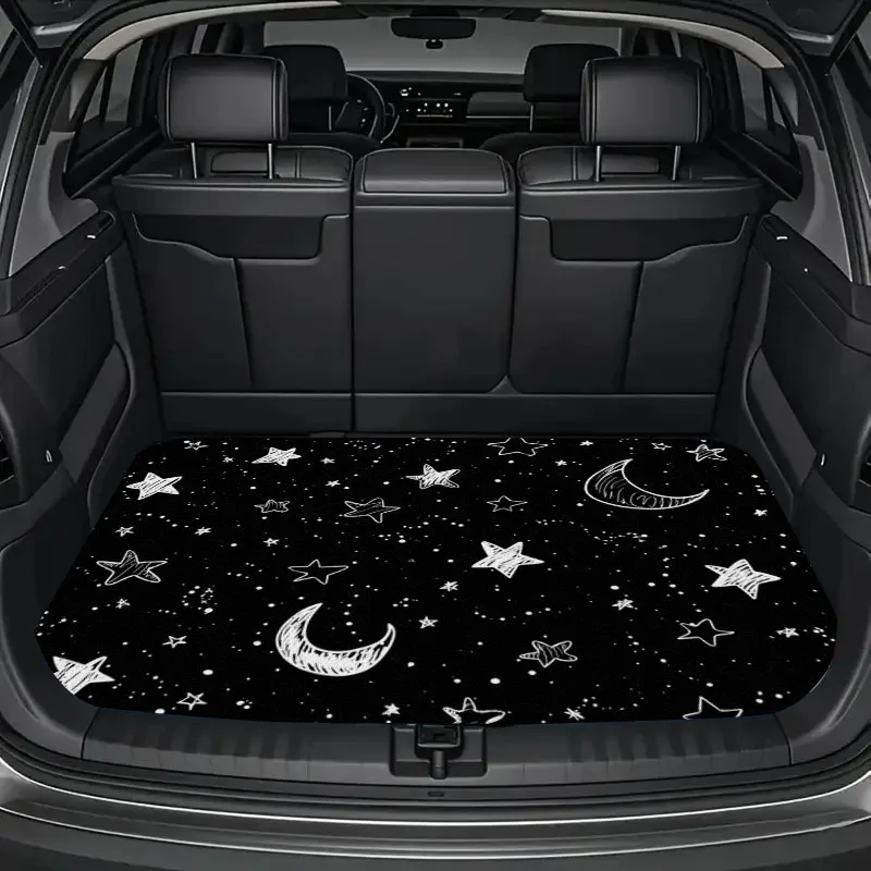 A Star, Sun, And Style Design Car Trunk Mat - Suitable For Most Vehicles, Durable And Easy To Clean, Enhances Interior Space, Ca