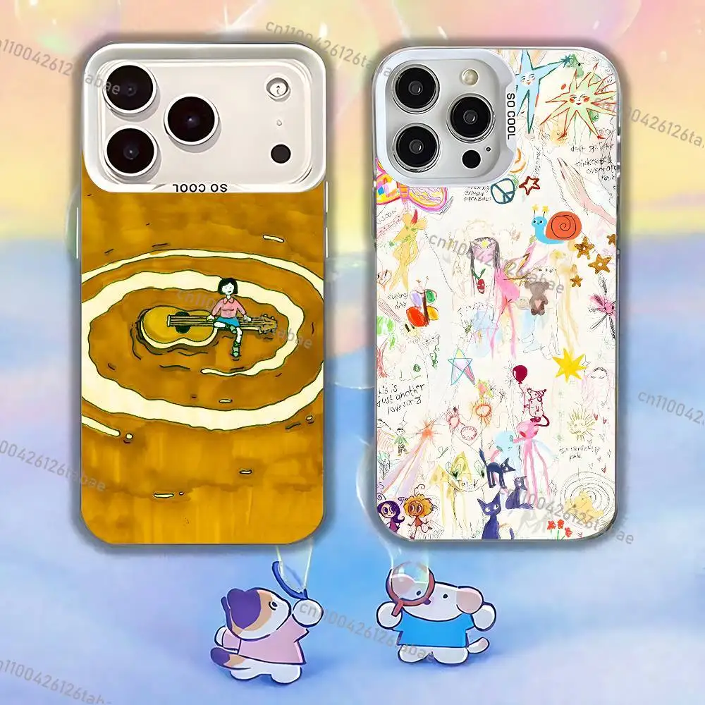B-beabadoobee B-Beatopia Phone Case For iPhone 17,16,15,14,13,12,11,Mini,Pro,E,MAX White Candy Matte Shockproof Cover