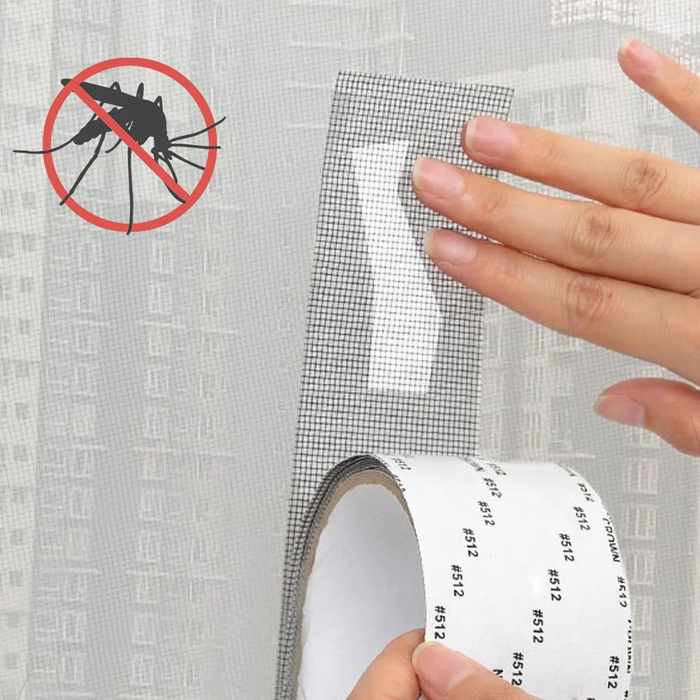 

Adhesive Window Screen Repair Patch PVC Mesh Tape Strong Sticky Durable for Window Door Tent Rv Screen Repair No Tools Needed