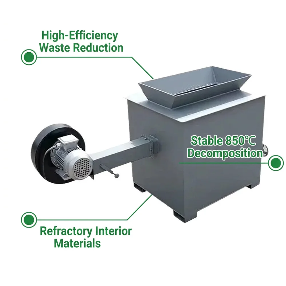 Environmentally friendly garbage stove smokeless device suitable for farm life