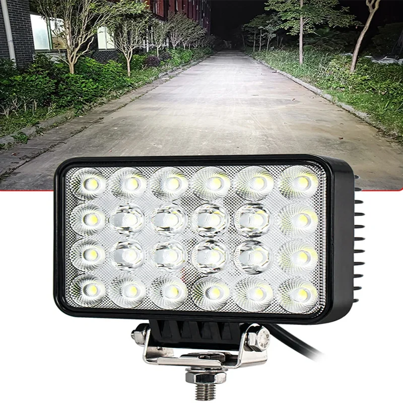 5 بوصة 24 حبة LED جراب ضوء مقاوم للصدمات فائق السطوع 72 واط ضوء القيادة على الطرق الوعرة للمركبات الهندسية الثقيلة #1