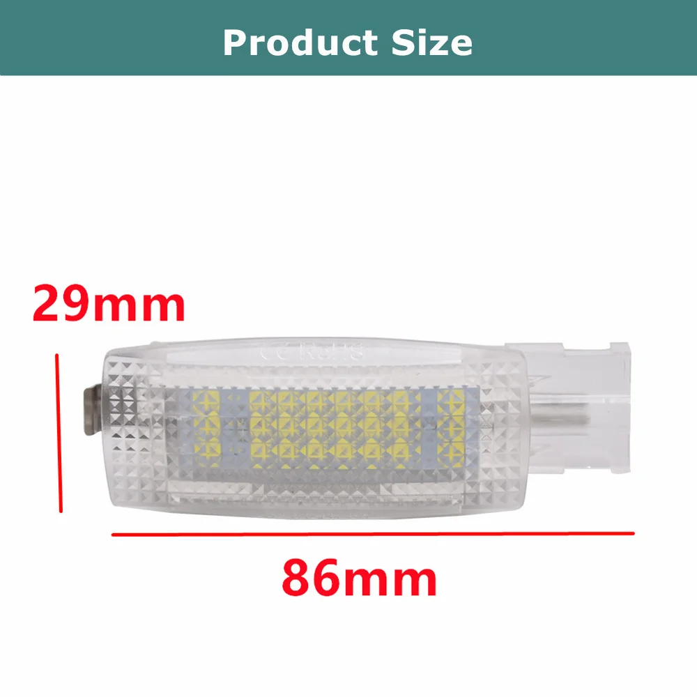 NEW Canbus Dome Ceiling Lamps LED Interior Sun Visor Vanity Mirror Light For VW Golf 4 5 6 7 Passat Jetta Polo Beetle Phaeton