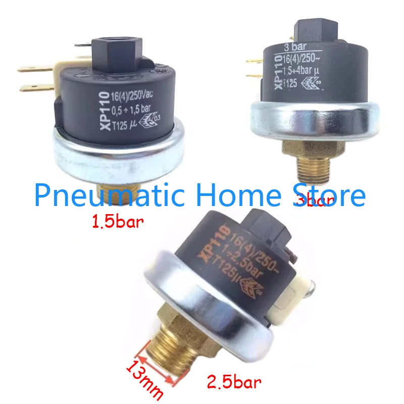 

Coffee Machine Ironing Steam Boilers Parts Steam Pressure Controller XP110 0.5-4bar 1/8" 1/4" Pressure Switch