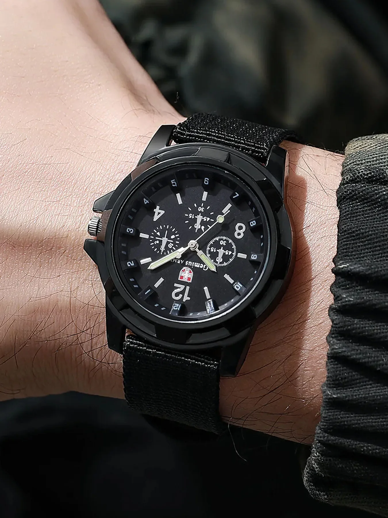 three-piece set Fashion, leisure, business, multifunctional outdoor night light men's watch, student watch, quartz watch