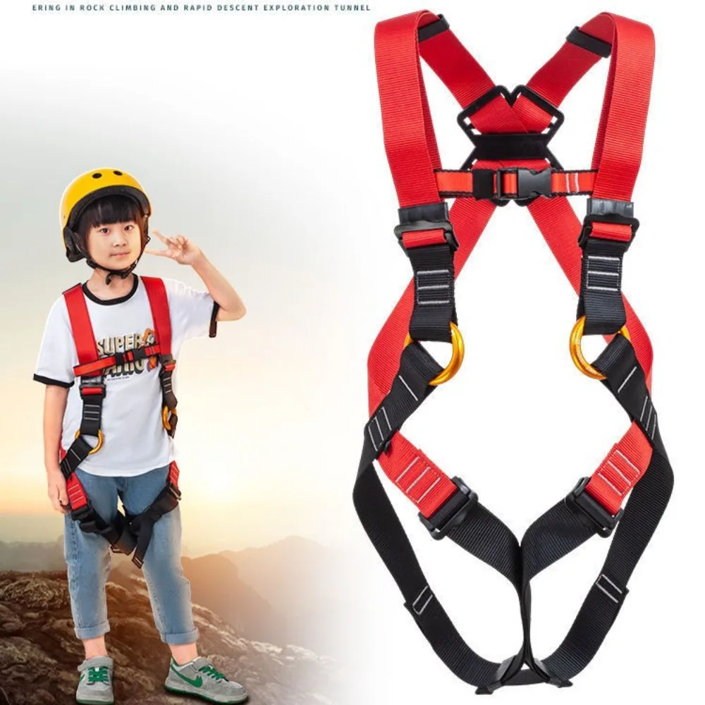 Children Safety Belt Outdoor Rock Climbing Outdoor Expand Training Full Body Harness for Kids Protective Climbing Accessories