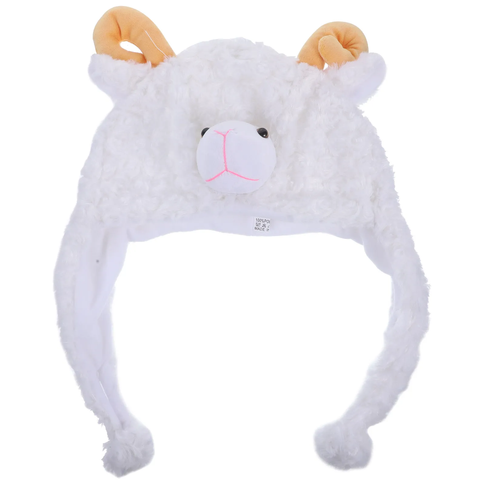 Adorable Animal Hat Winter Earflap Hood For Adults Children Sheep Warm Stretchy Durable Costume Accessory Halloween Party