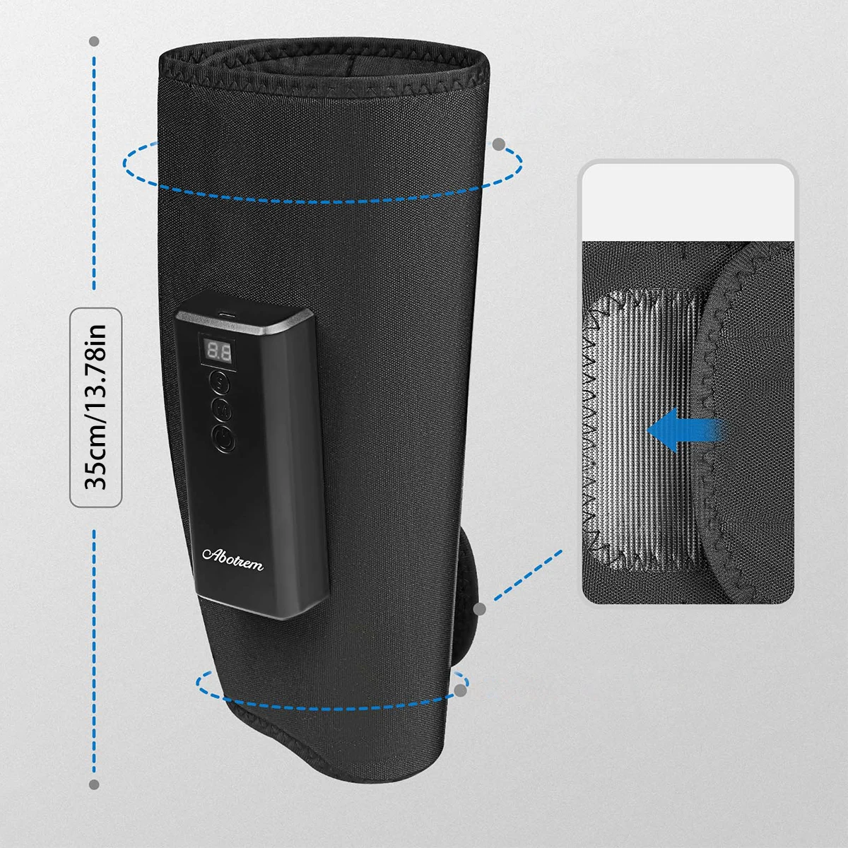 1pc electric leg massager, rechargeable calf air compression massager, cordless leg massager, Christmas, Mother's Day and Father