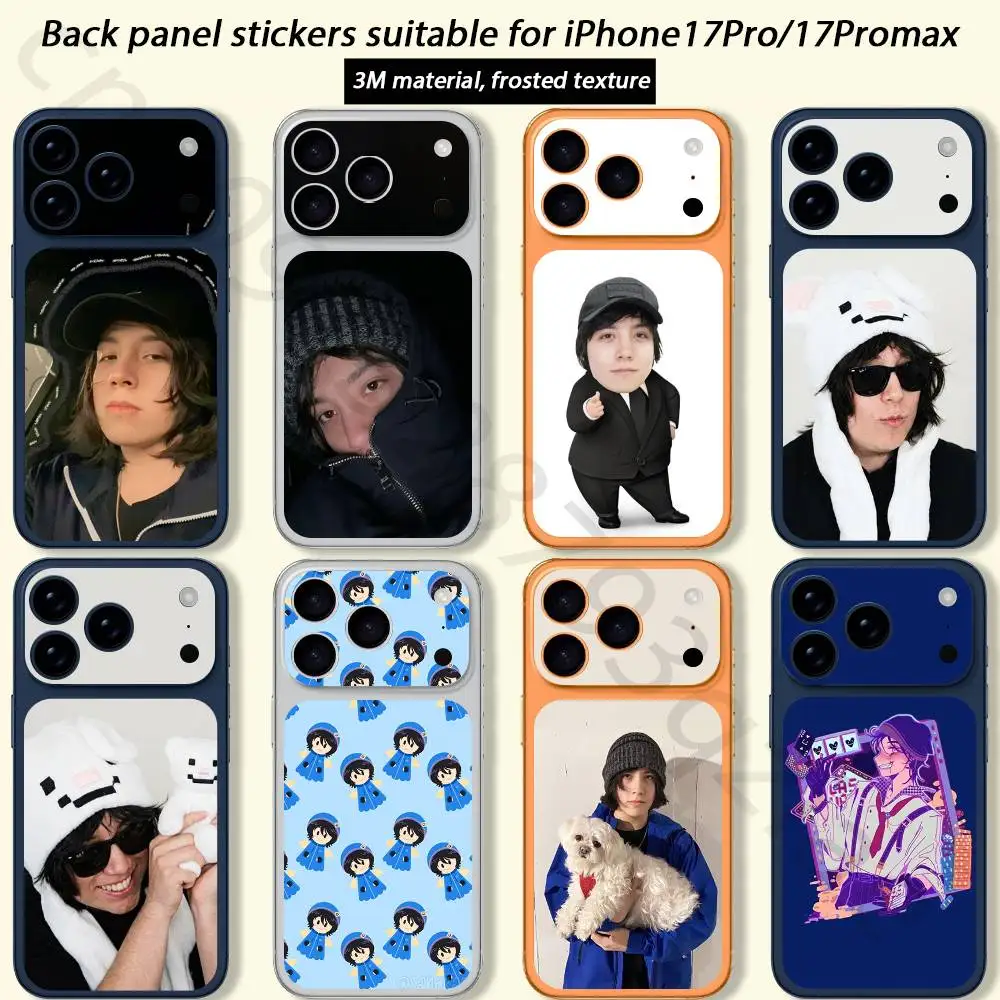 Qute Funny Q-Quackity para iPhone 17 Pro Max 17 Pro, Funda Protectora Completa con Diseño 3D Colorido, Adhesivo Protector Trasero